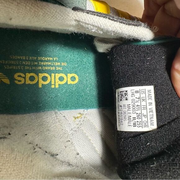 ADIDAS Yung-96 Grey One Bold Gold DB2605 Men's Shoes Sneakers Size 8 - Picture 13 of 13